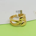 *LIMITED* Real 18K Yellow Gold - Hollow Electro Ring