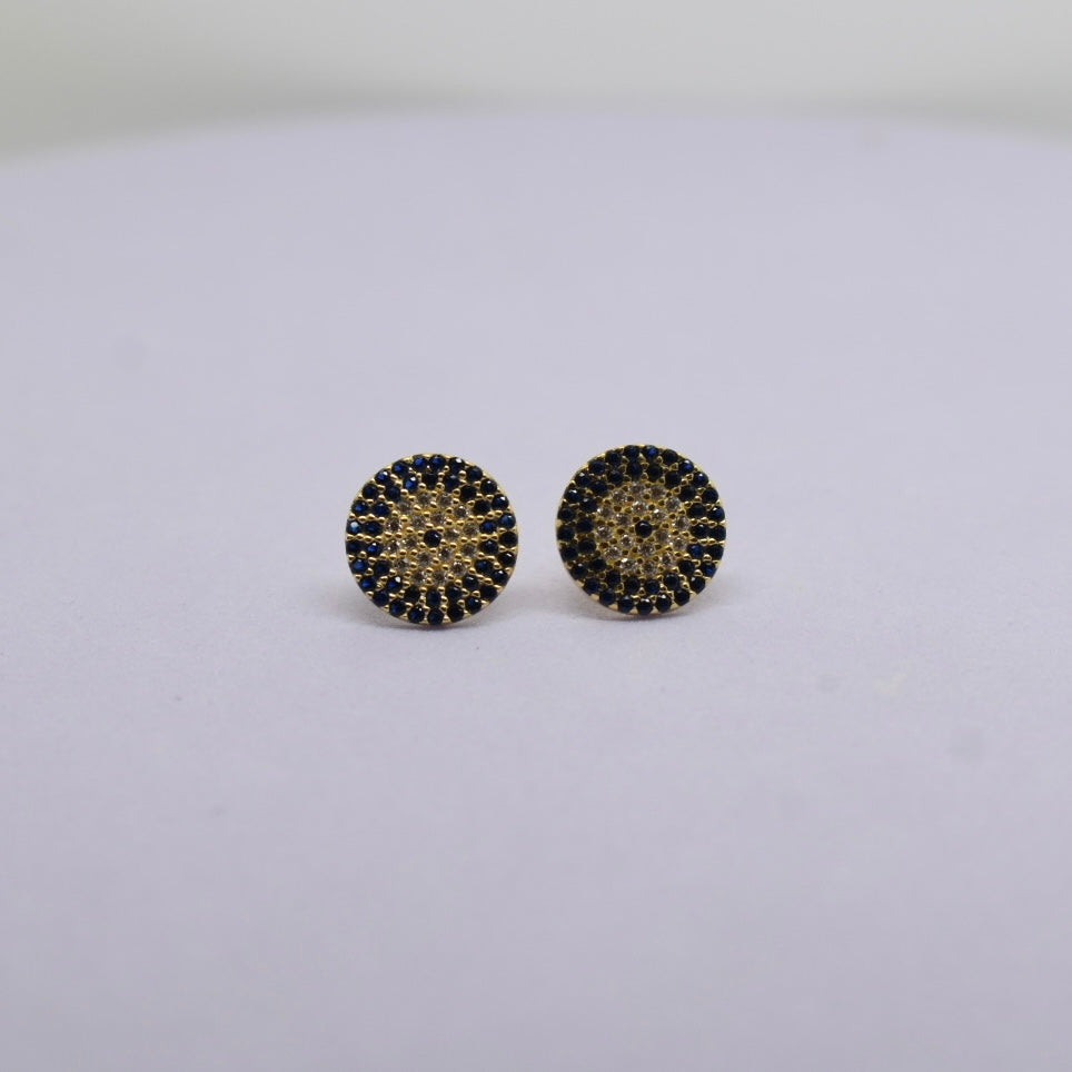 *SALE* Real 18K Gold - Blue Zircon Earring