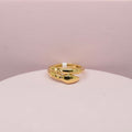*LIMITED* Real 18K Yellow Gold - Cut Serpenti Snake Ring