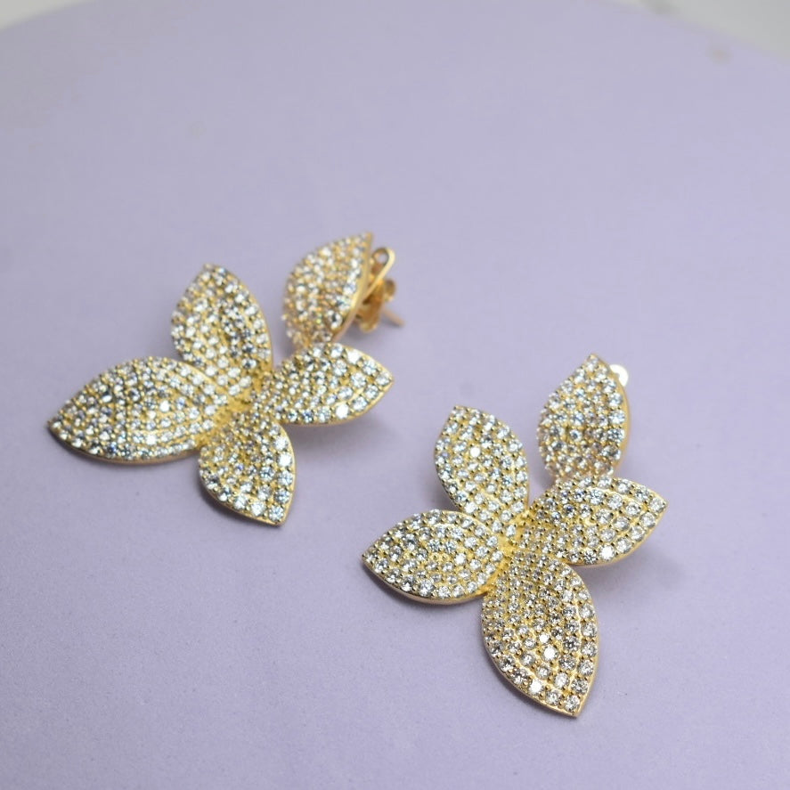 18K Yellow Gold - SJPB Large Hanging Earring
