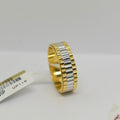 *LIMITED* Real 18K Yellow Gold - Rolex Band Ring