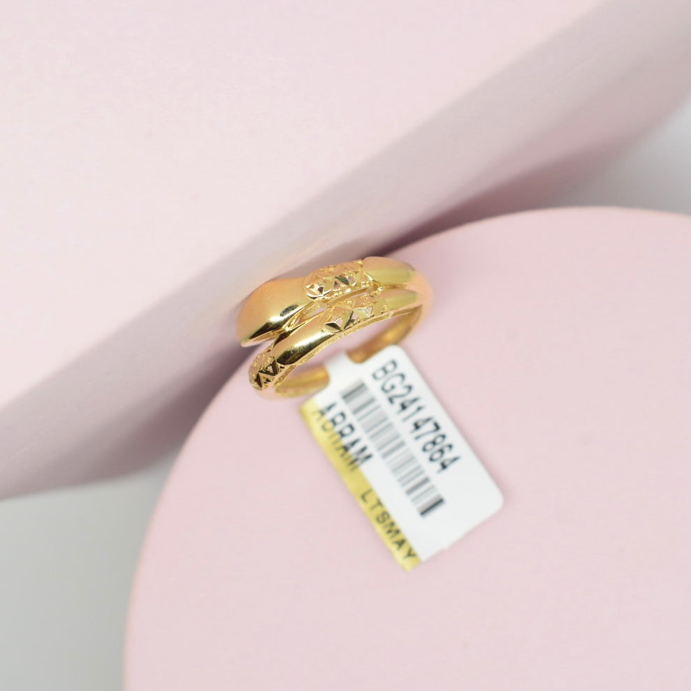 *LIMITED* Real 18K Yellow Gold - Cut Serpenti Snake Ring