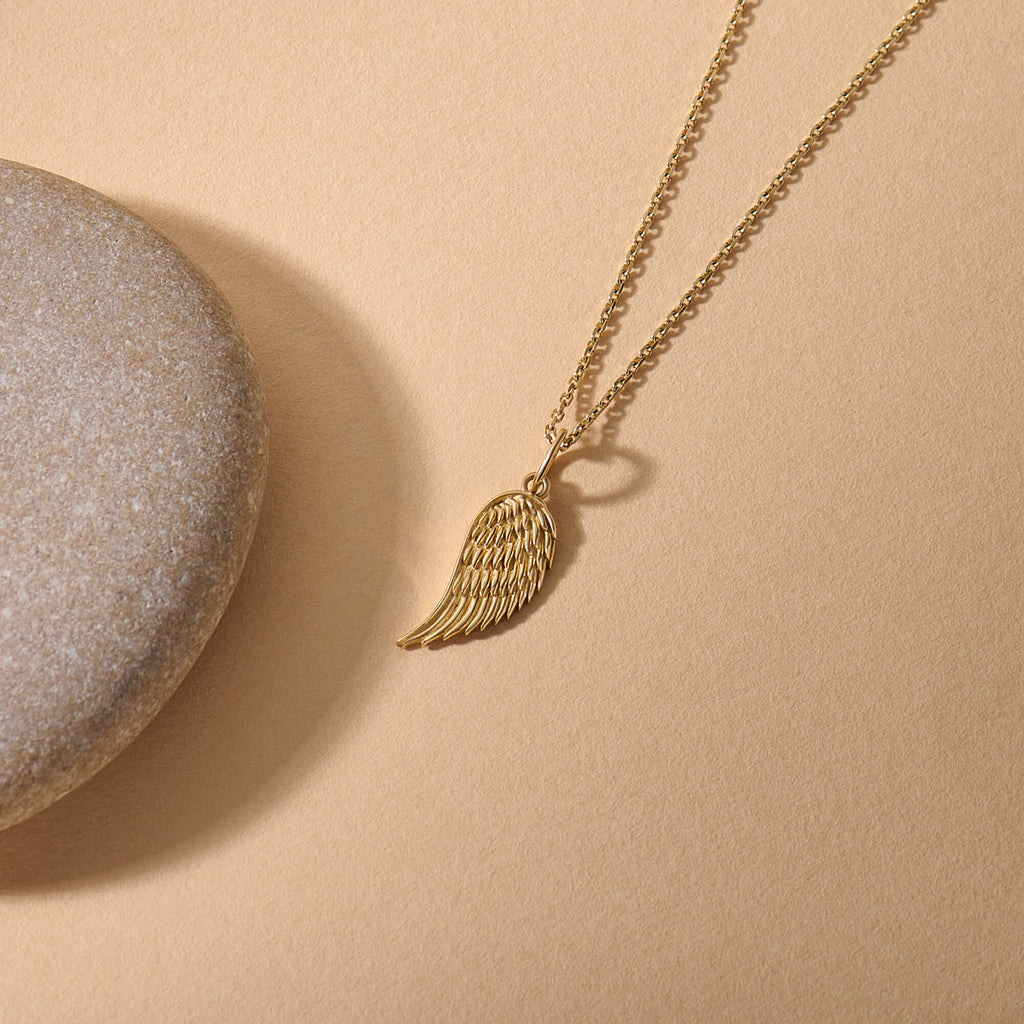 Angel Wing Necklace in Gold