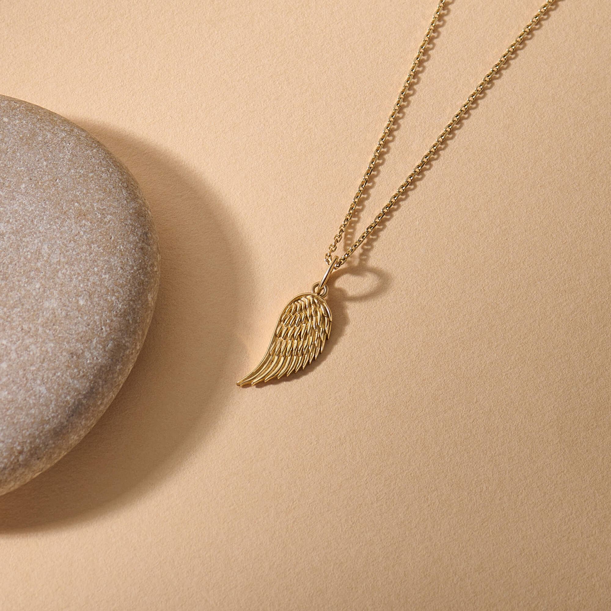 Angel Wing Necklace in Gold