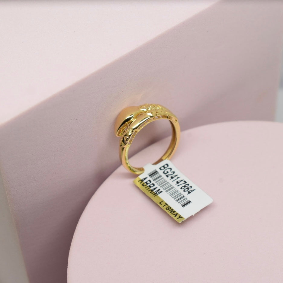 *LIMITED* Real 18K Yellow Gold - Cut Serpenti Snake Ring
