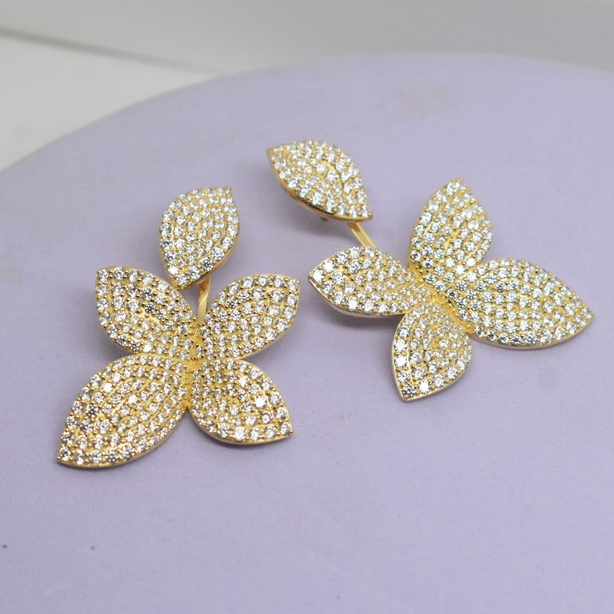 18K Yellow Gold - SJPB Large Hanging Earring